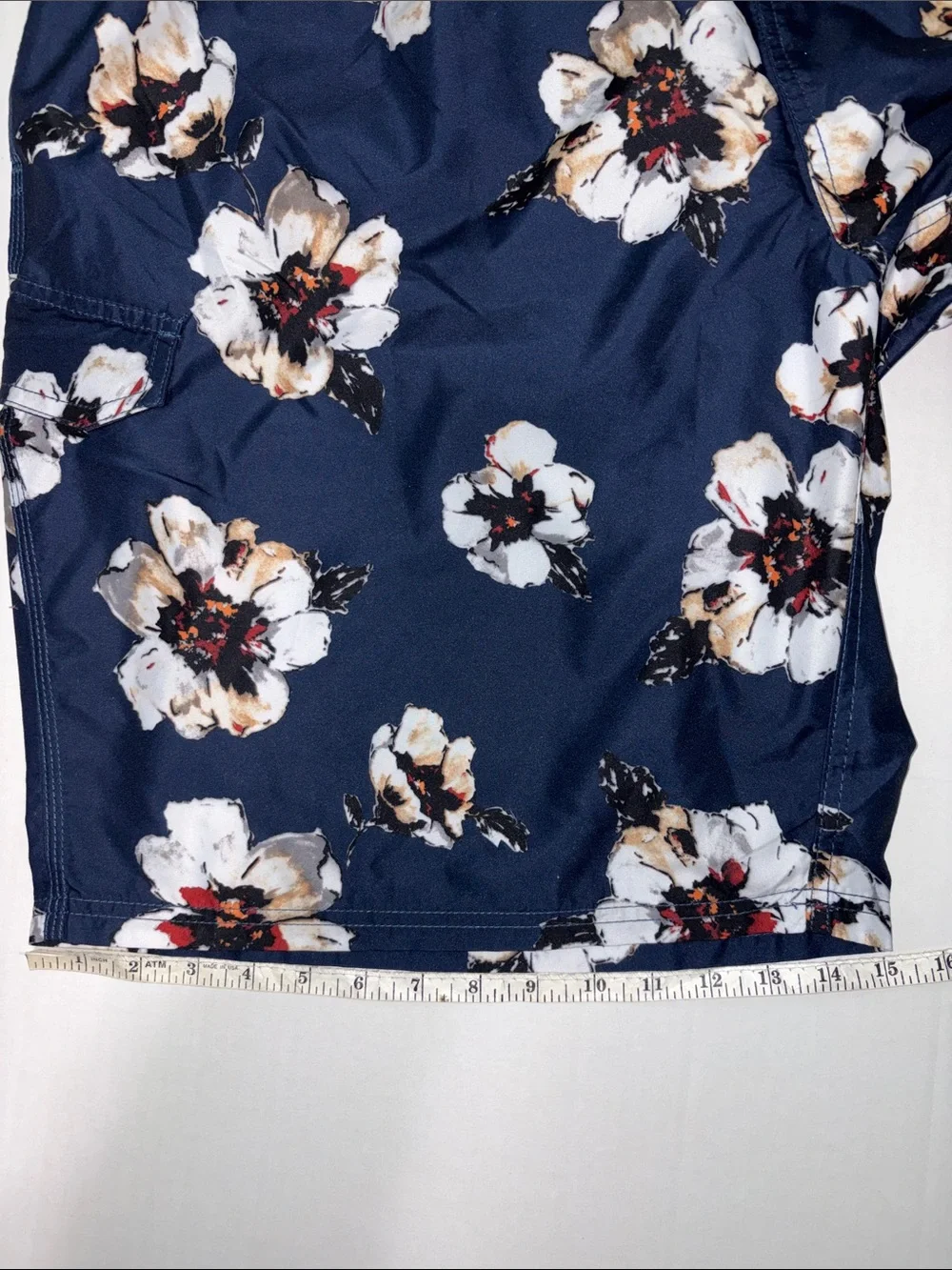 Kanu Surf New 3x Men’s Floral Pattern Navy Swim Trunks